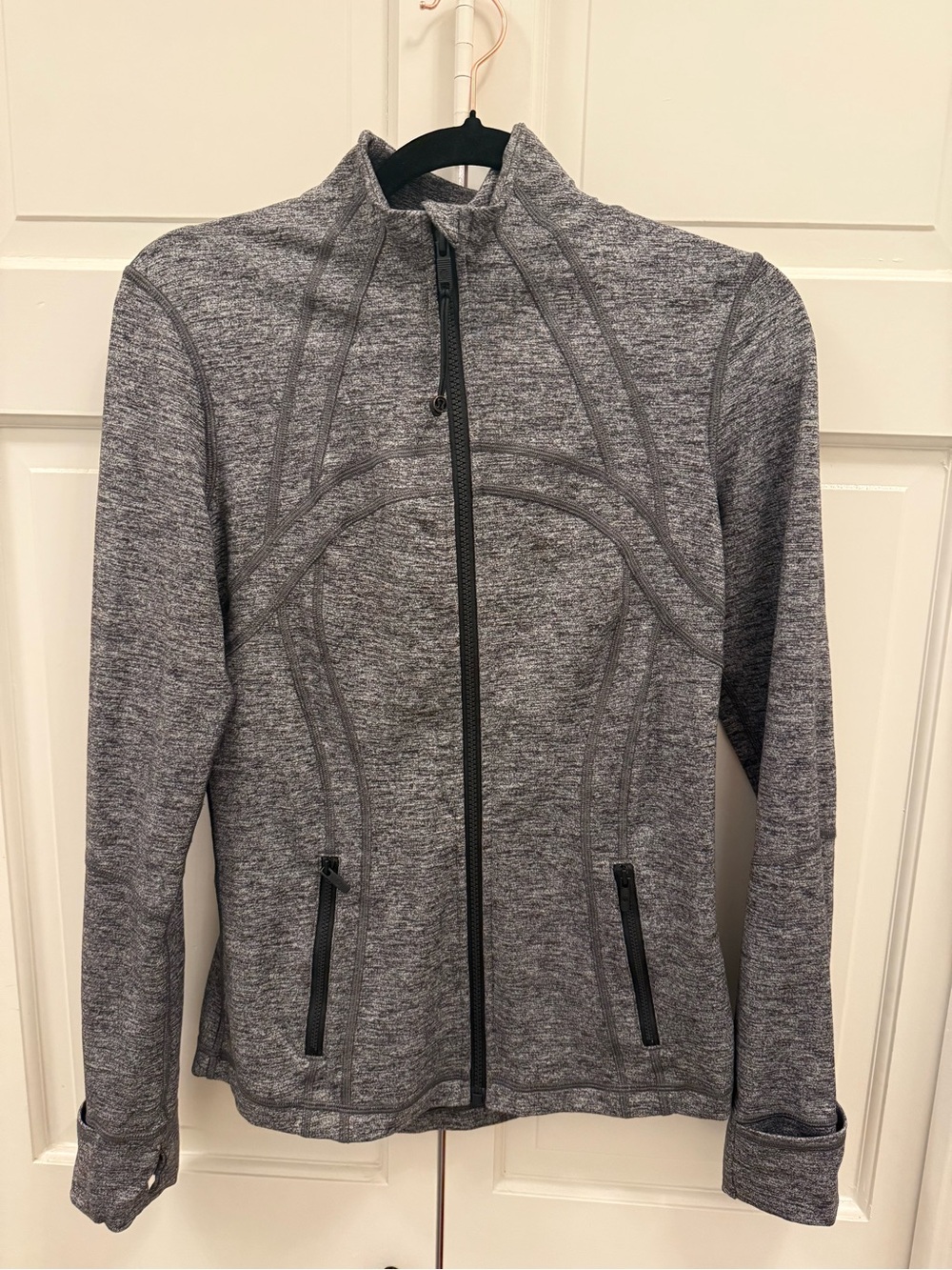 lululemon athletica Heather Gray Full-Zip Jacket